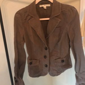Tommy Hilfiger Size S/P, cotton button down jacket! (Dark Taupe)